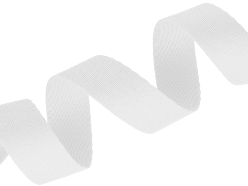 Lanyard tape 25 mm white 501 pes 50 mb