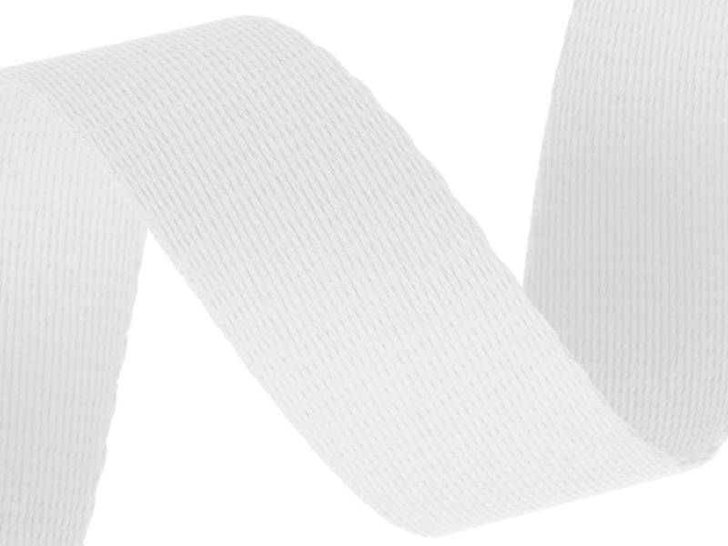 Lanyard tape 25 mm white 501 pes 50 mb