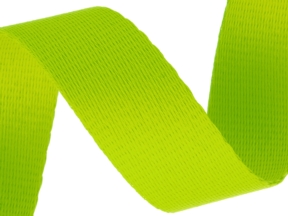 Polyesterová šňůrka na krk 25 mm/0,9 mm (1001) neonově zelená