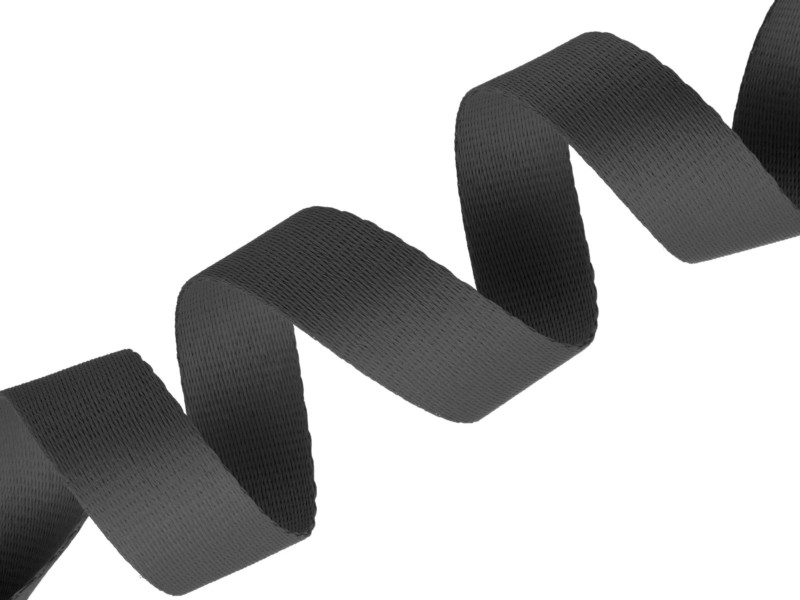 Páska na šňůrku 25 mm tmavě šedá 301 pes 50 m