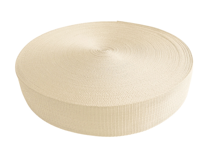 Webbing pp 50 mm / 1,3 mm light beige 031 50 mb
