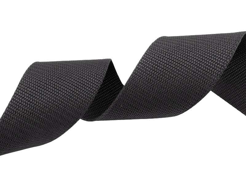 Webbing pp 10 mm / 1,3 mm graphite 301 50 mb