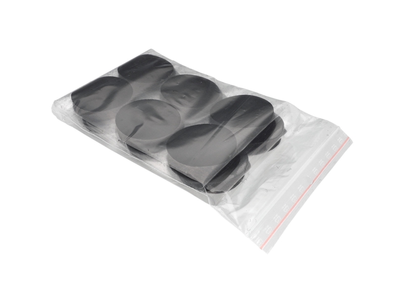 Hook-and-loop dots with glue 4.5 cm black 100% nylon