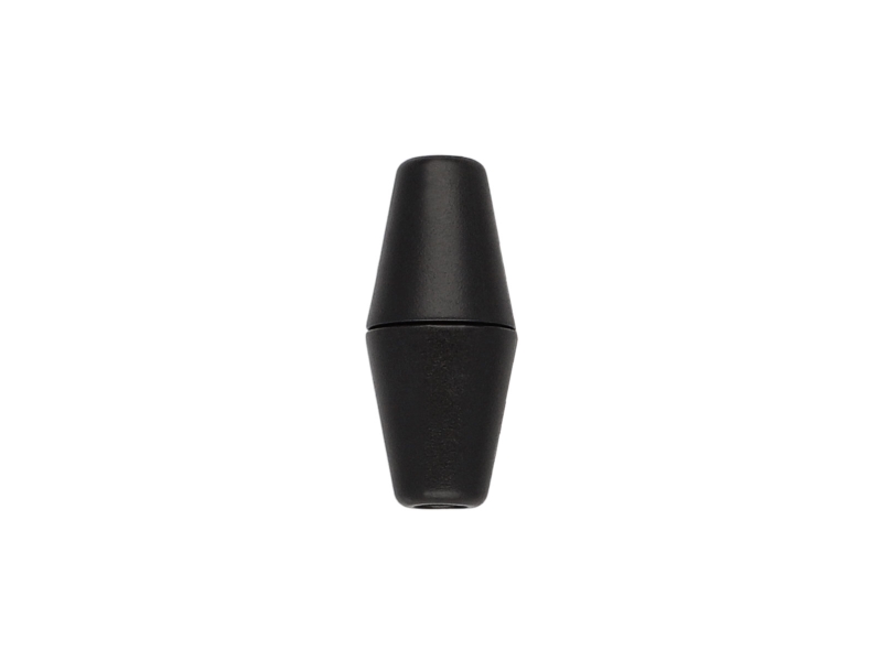 Plastic string stopper 4 mm (0225) black 500 pcs