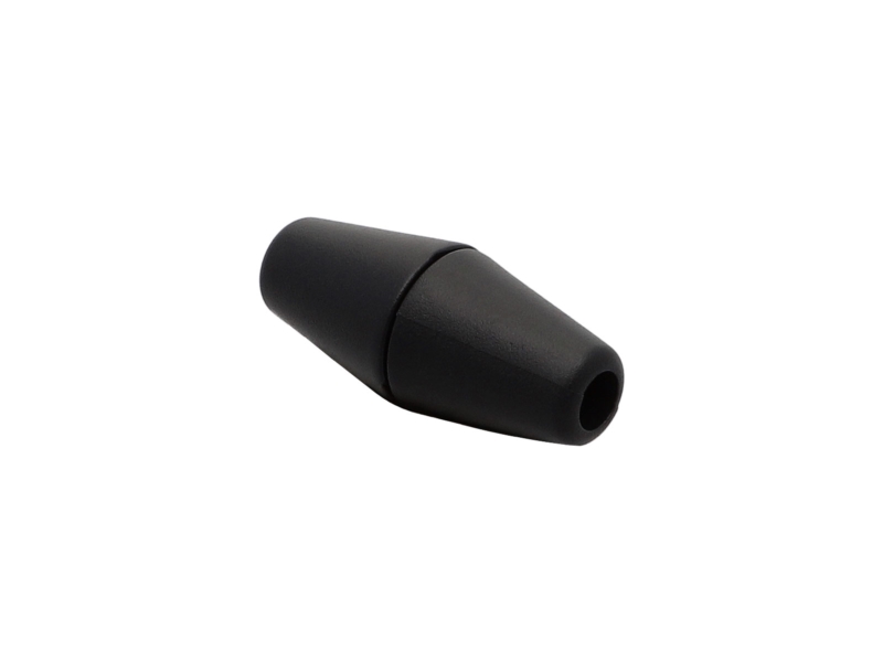 Plastic string stopper 4 mm (0225) black 500 pcs