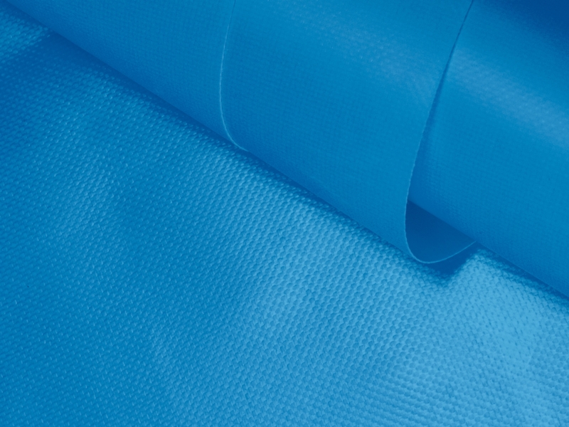 POLYESTER-STOFF TARPAULIN BLAU 150 CM 1 LM