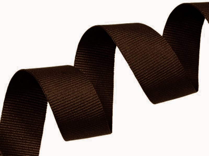 Grosgrain ribbon 20 mm/0,40 mm brown (141)