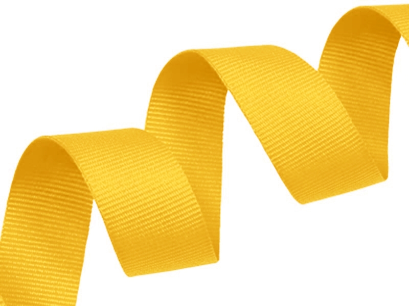 Grosgrain ribbon 20 mm/0,40 mm yellow (506) Grosgrain ribbon 20 mm/0,40 mm yellow (506)