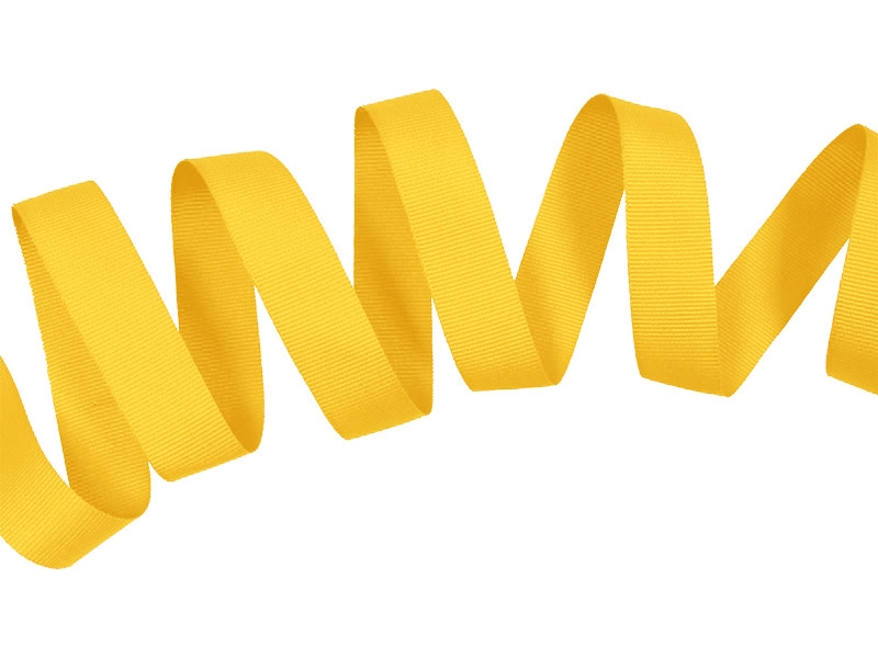 Grosgrain ribbon 20 mm/0,40 mm yellow (506) Grosgrain ribbon 20 mm/0,40 mm yellow (506)