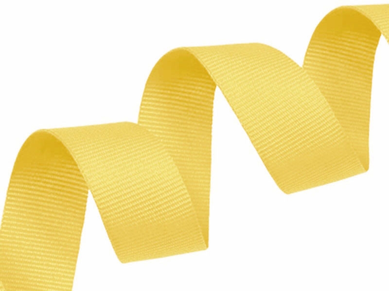 Grosgrain ribbon 20 mm/0,40 mm yellow (124) Grosgrain ribbon 20 mm/0,40 mm yellow (124)