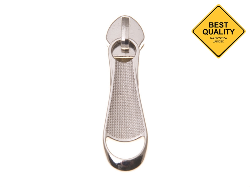 EXTRA GLANZ SCHIEBER FÜR REIßVERSCHLUSSBAND AUS METALL 8 NON LOCK NICKELGLANZ 50/200 ST.