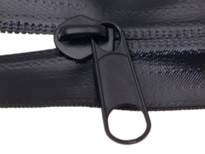 Waterproof spiral tape slider 8 black non lock