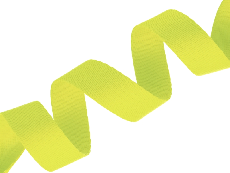 Lanyard tape 20 mm lime 589 pes 50 mb
