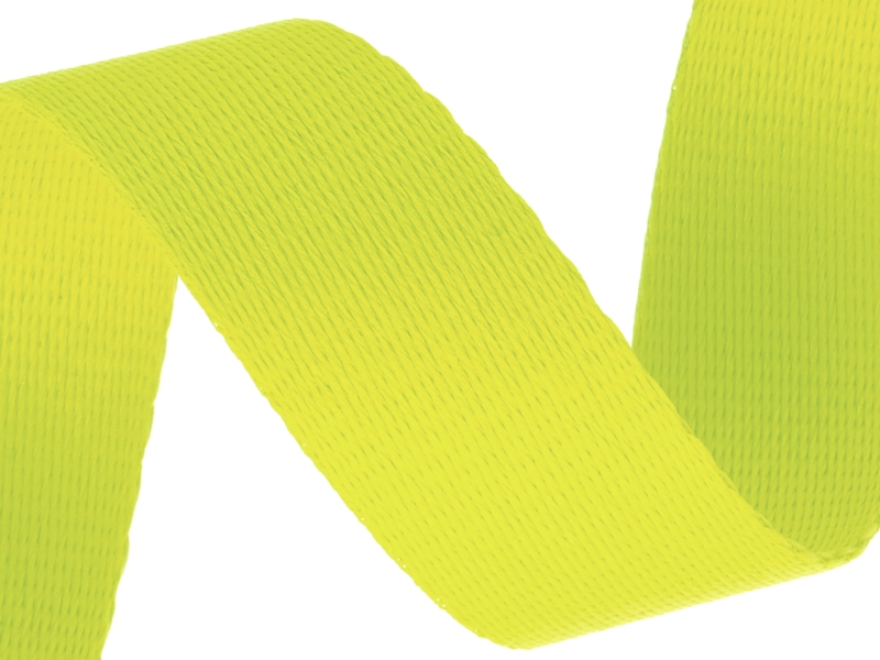 Lanyard tape 25 mm lime 589 pes 50 mb