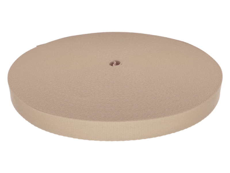 Lanyard tape 25 mm beige 866 pes 50 mb