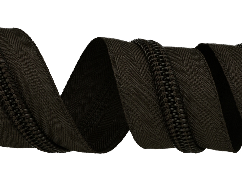 NYLON ZIPPER TAPE  10  (173)&nbspKHAKI 39 G/M