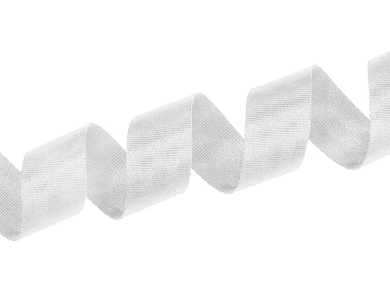 WEBBING 40 MM / 1,38 MM&nbspWHITE EU&nbsp501 PES&nbsp25 MB