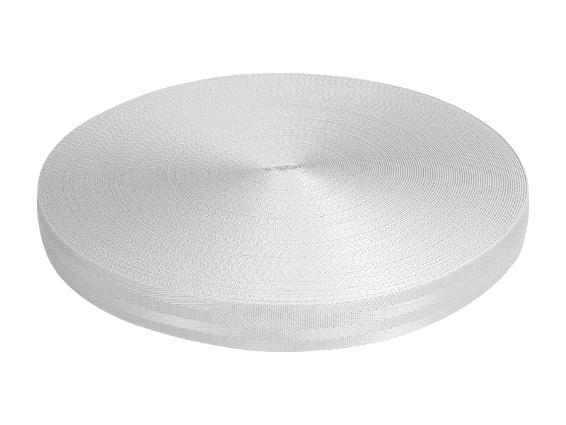 WEBBING 40 MM / 1,38 MM&nbspWHITE EU&nbsp501 PES&nbsp25 MB