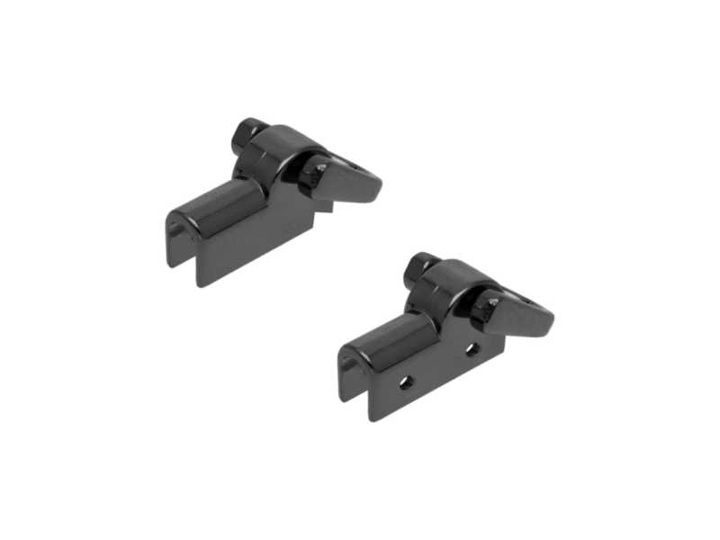 Metal handle 11 mm black glossy nickel 10 sets