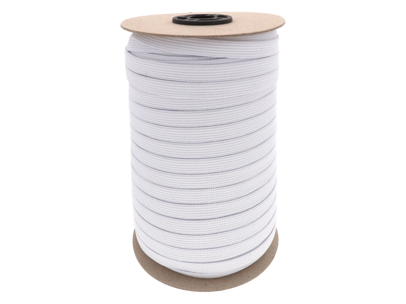 PRUŽENKA HLADKÁ TKANÁ 10 MM (501) BÍLÝ POLYESTER 100 M PRUŽENKA HLADKÁ TKANÁ 10 MM (501) BÍLÝ POLYESTER 100 M