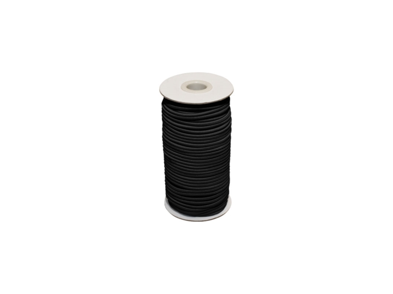 Elastic cord8 mm black 580 polyester 25 mb Elastic cord8 mm black 580 polyester 25 mb