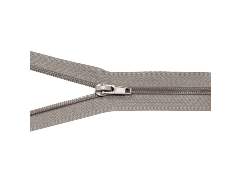 NYLON READY ZIPPER 5   AUTO LOCK OPEN END 35 CM (306/2) DARK GREY