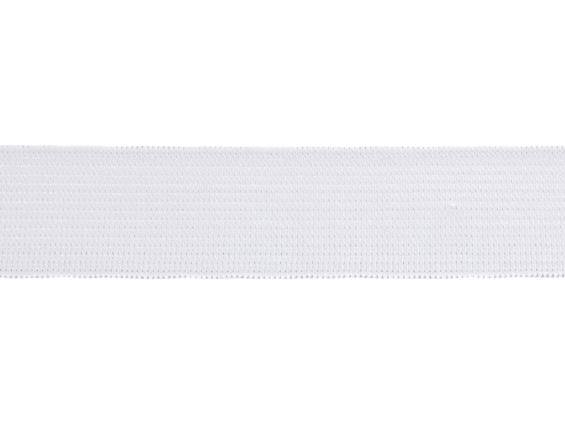WOVEN ELASTIC TAPE 20 MM (501) WHITE POLYESTER 25 MB WOVEN ELASTIC TAPE 20 MM (501) WHITE POLYESTER 25 MB