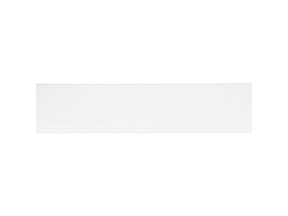 Flat woven elastic band 50 mm (501) white polyester EU Flat woven elastic band 50 mm (501) white polyester EU