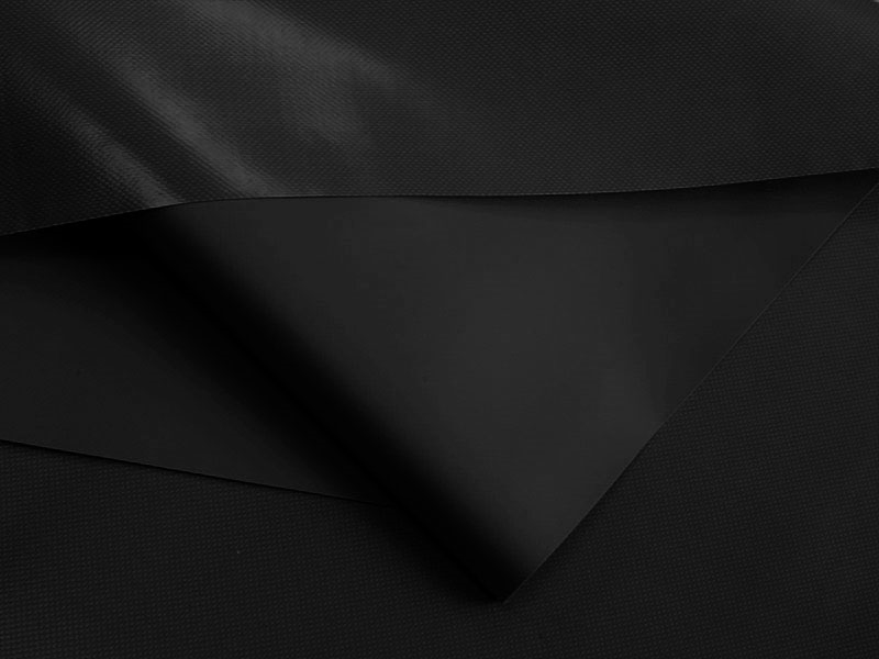 POLYESTEROVÁ TKANINA TARPAULIN ČERNÁ 150 CM REACH