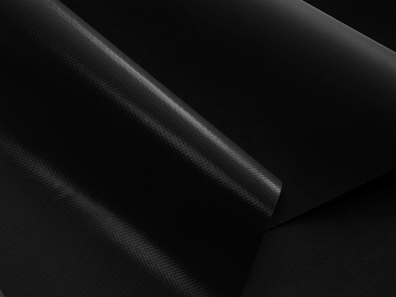 POLYESTEROVÁ TKANINA TARPAULIN ČERNÁ 150 CM REACH
