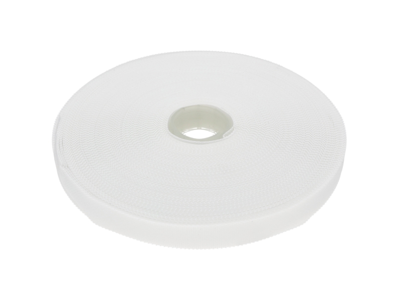 KLETTVERSCHLUSSBAND LOW-PROFILE (501) WEIß PES/NYLON 25 MB KLETTVERSCHLUSSBAND LOW-PROFILE (501) WEIß PES/NYLON 25 MB