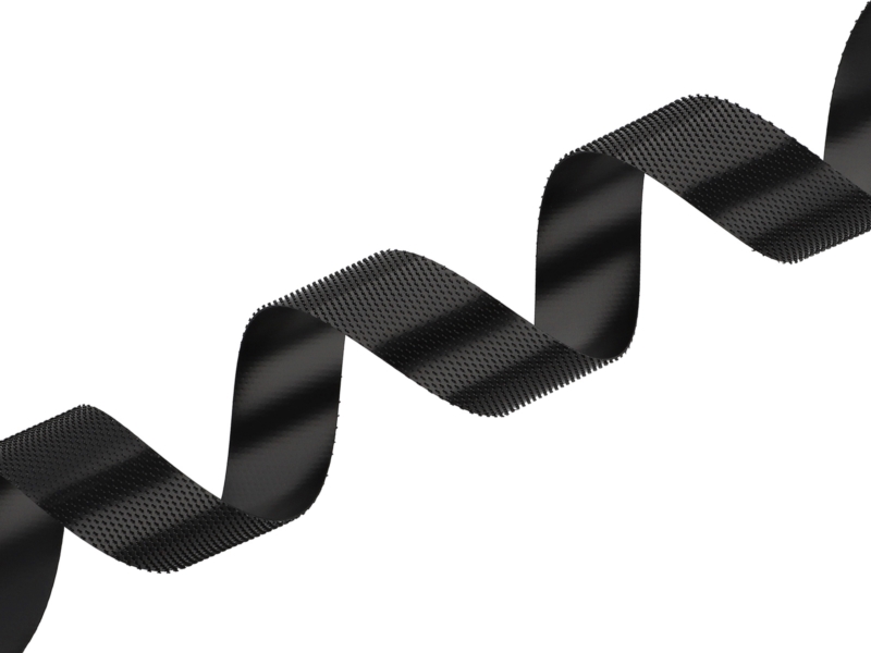 HOOK AND LOOP TAPE LOW-PROFILE  (580) BLACK PES/NYLON 25 MB