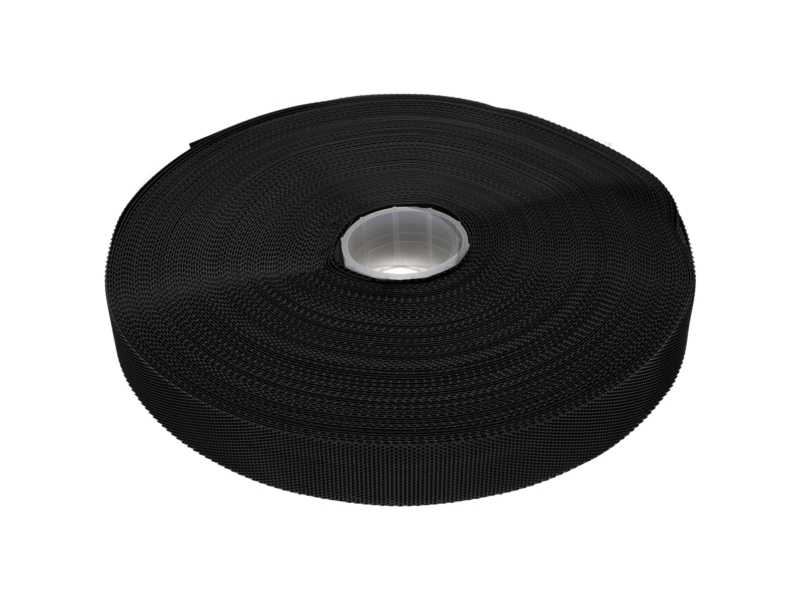 ZIPOVÁ PÁSKA NÍZKÝ PROFIL  (580) ČERNÝ PES/NYLON 25 MB