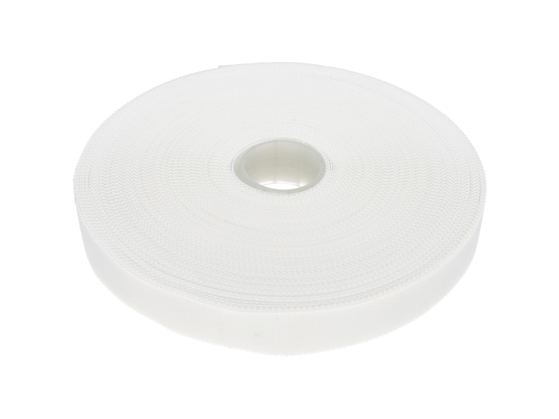 KLETTVERSCHLUSSBAND LOW-PROFILE  (501) WEIß PES/NYLON 25 MB