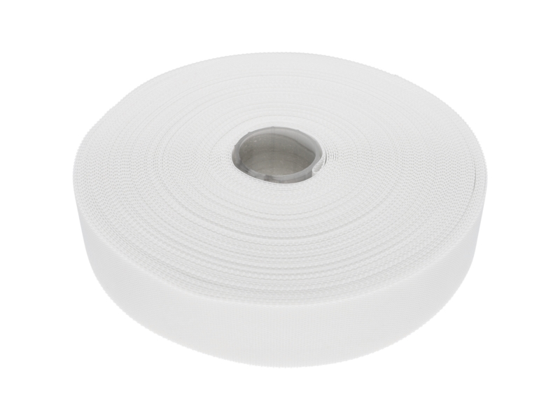 KLETTVERSCHLUSSBAND LOW-PROFILE (501) WEIß PES/NYLON 25 MB KLETTVERSCHLUSSBAND LOW-PROFILE (501) WEIß PES/NYLON 25 MB