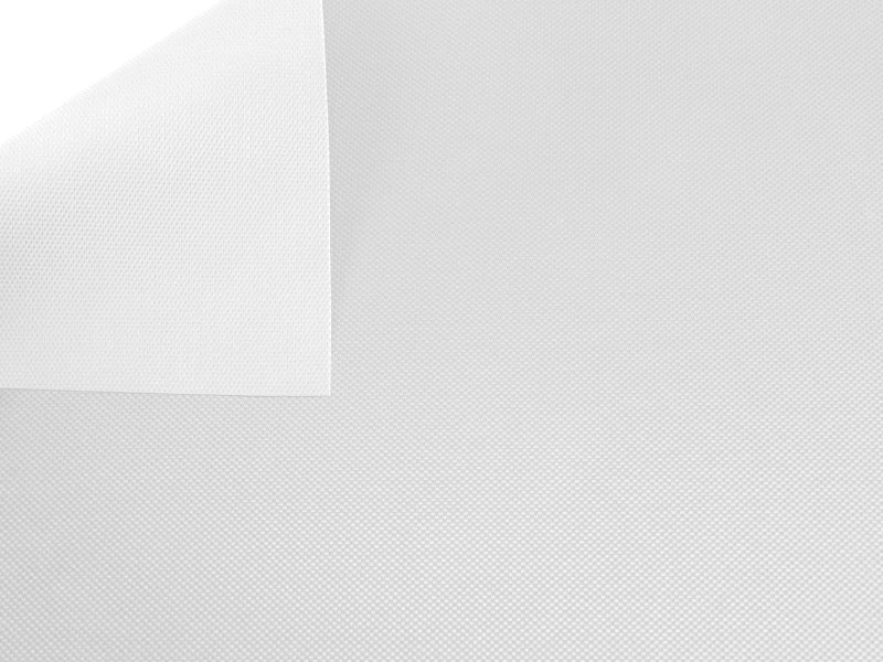POLYESTER FABRIC 420D PVC COVERED WHITE 501 150 CM 50 MB