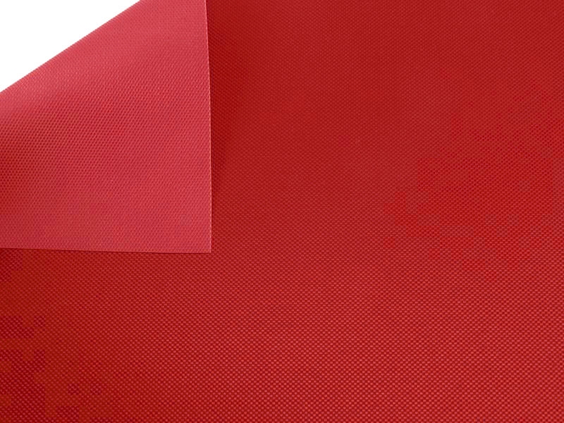 POLYESTER FABRIC 420D PVC COVERED RED 171 150 CM 50 MB