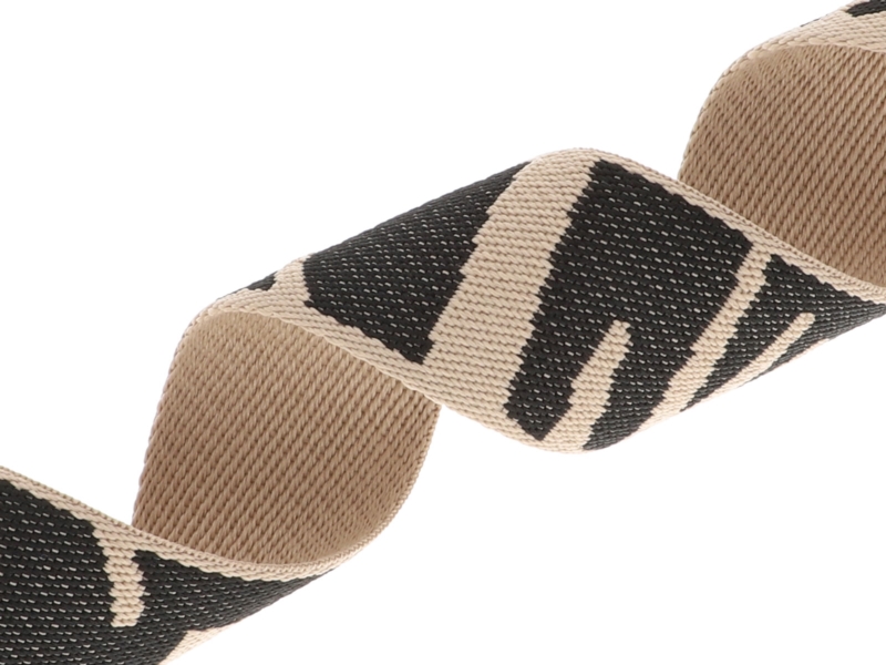 Polycotton tragband 38 mm/1,6 mm (+/-5%) stone Braun 50 yd