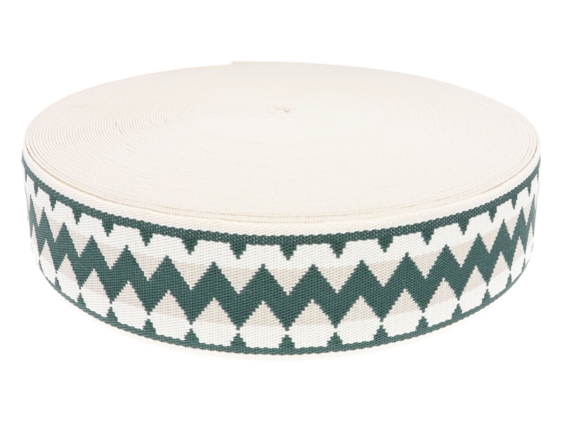 Polycotton popruh 50 mm/1,55 mm (+/-5%) chevron 50 yd