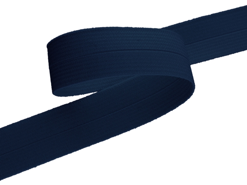Fold-over elastic 23 mm /1,10 mm navy blue (919)