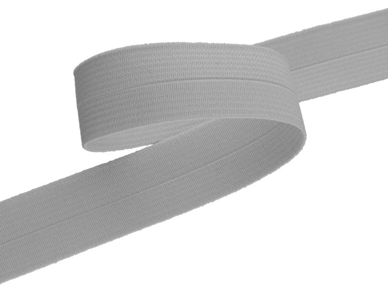 Fold-over elastic 23 mm /1,10 mm light grey (336)