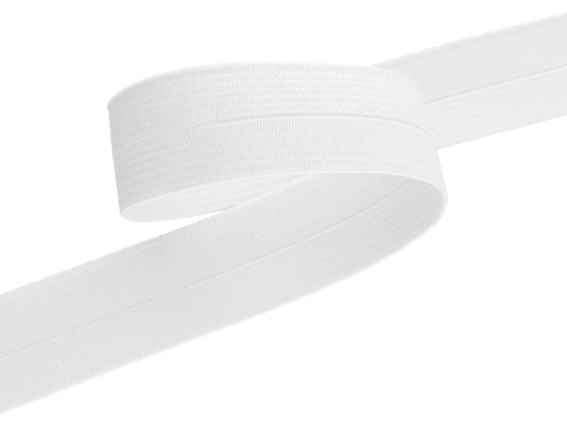 Elastisches Einfassband 23 mm/1,10 mm Weiß (501) Elastisches Einfassband 23 mm/1,10 mm Weiß (501)