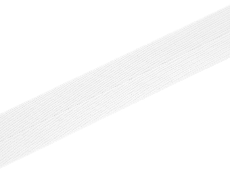 Fold-over elastic 23 mm /1,10 mm white (501)