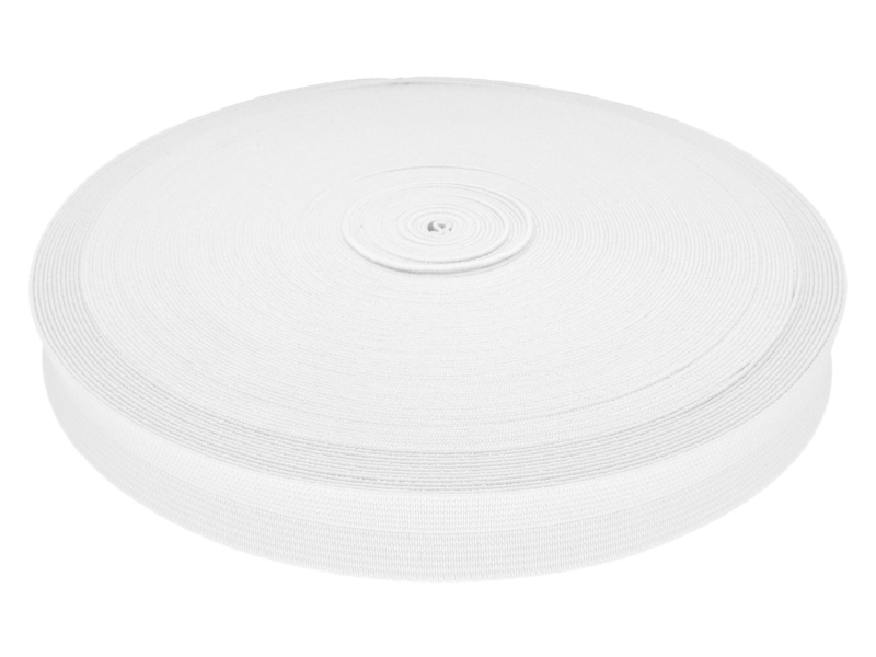 Fold-over elastic 23 mm /1,10 mm white (501)