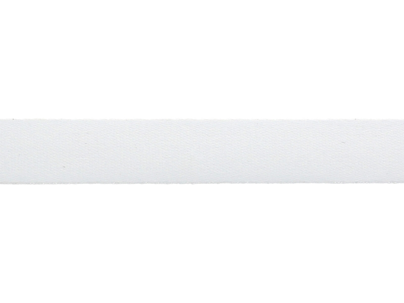 Taśma smyczowa sublimacyjna poliestrowa 15 mm/1,1 mm biała  (501)