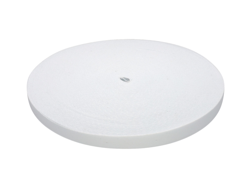 Taśma smyczowa sublimacyjna poliestrowa 15 mm/1,1 mm biała  (501)