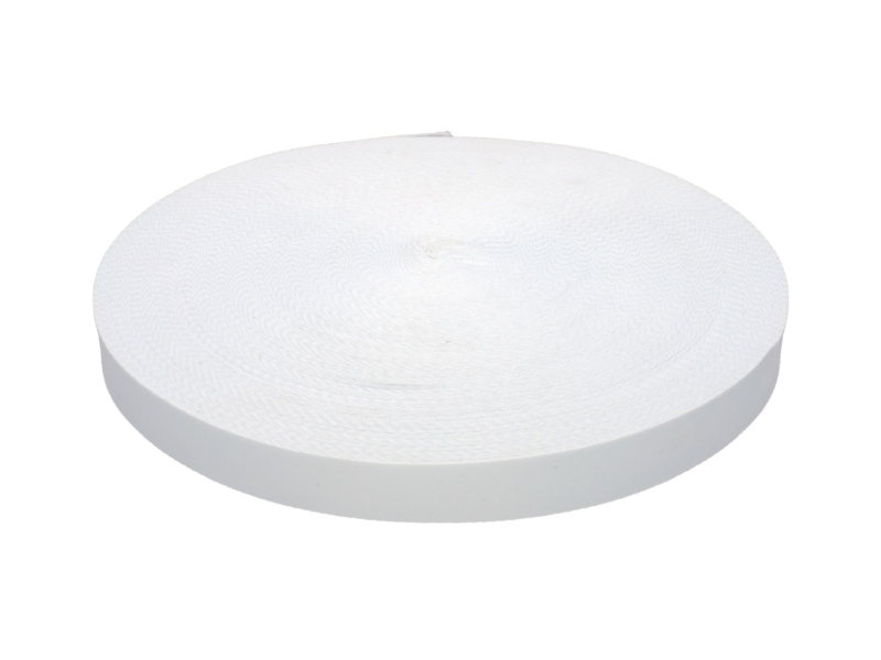Lanyard tape 20 mm white 501 pes 50 mb