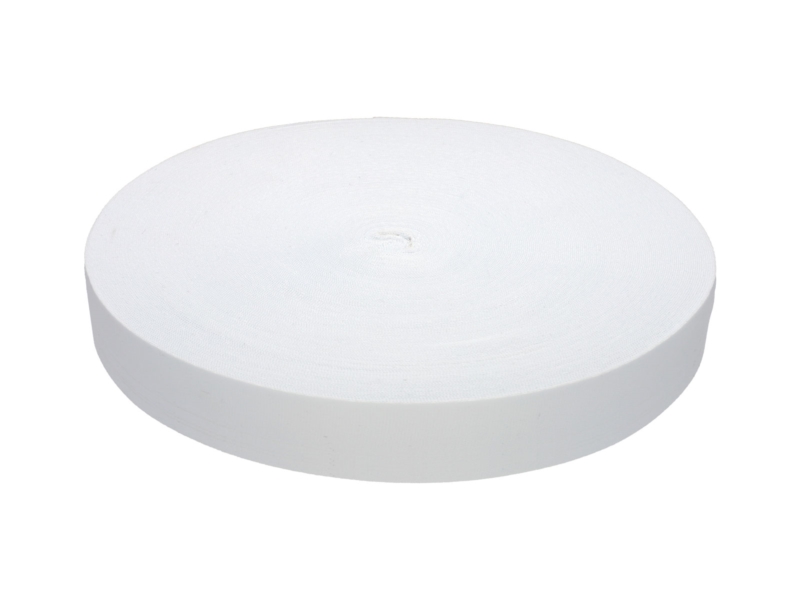 Lanyard tape 25 mm white 501 pes 50 mb
