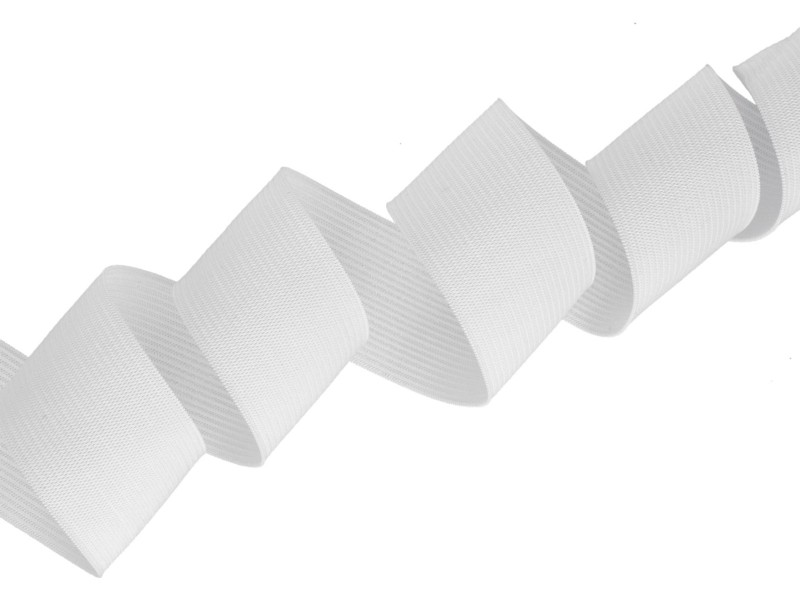 Pruženka hladká pletená 35 mm (501) bílá polyester 25 m Pruženka hladká pletená 35 mm (501) bílá polyester 25 m