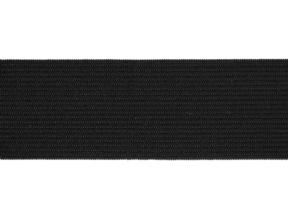 Flachgestricktes Gummiband 45 mm (580) schwarzes Polyester